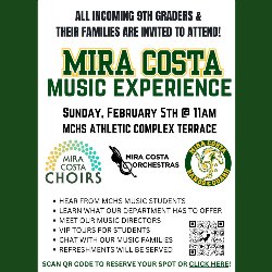Mira Costa Music Experience - 2/5 from 11 AM-1 PM
